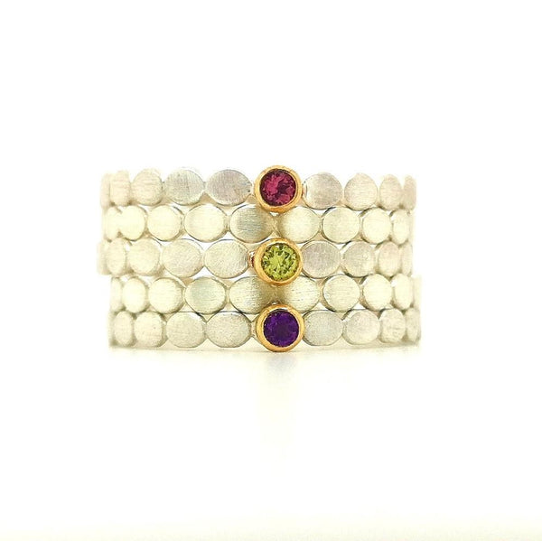 Sterling Silver Birthstone Rings