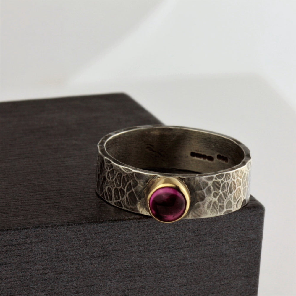 Pink Tourmaline October birthstone ring