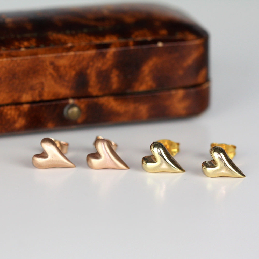 9ct Rose Gold and Yellow Gold Wild at Heart stud earrings