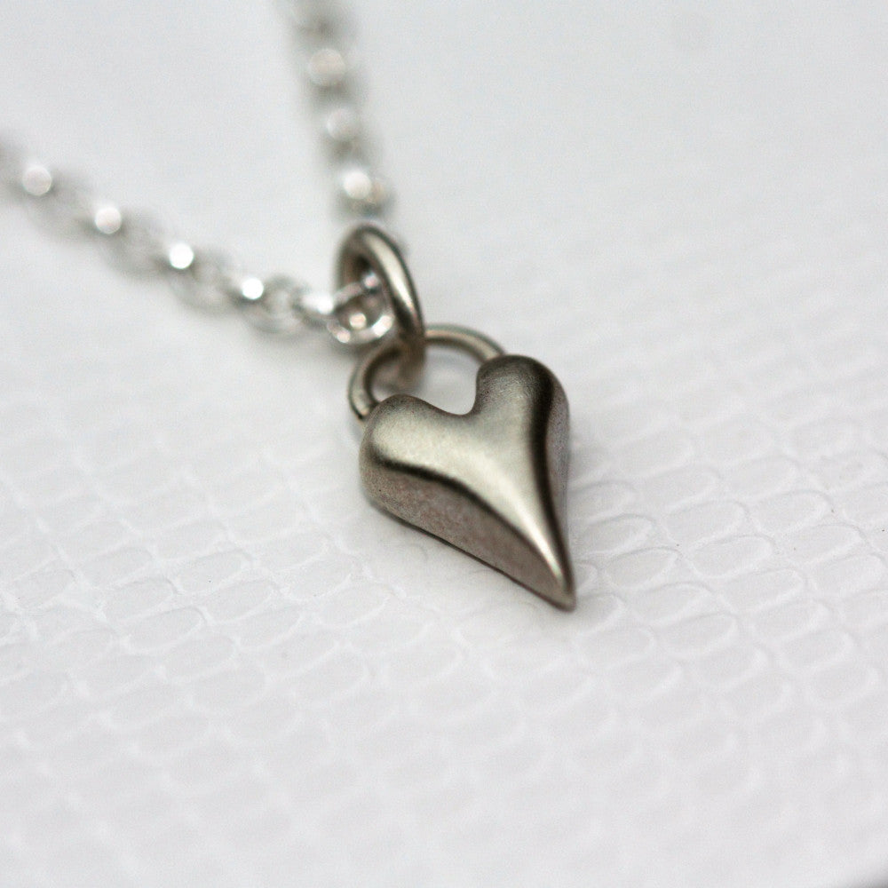 sterling silver heart necklace