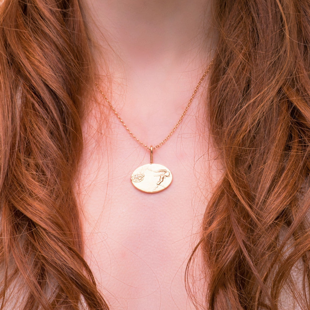 Solid silver bespoke handmade designer fairy necklace