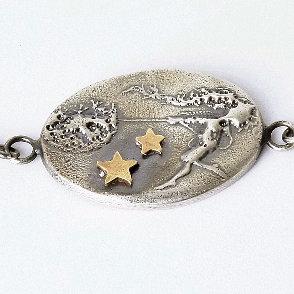 Close up of the main fairy design of dancing with dandelions