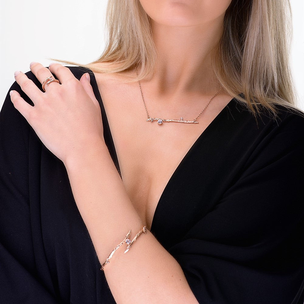 Unusual Sterling Silver Twig Branch Jewellery