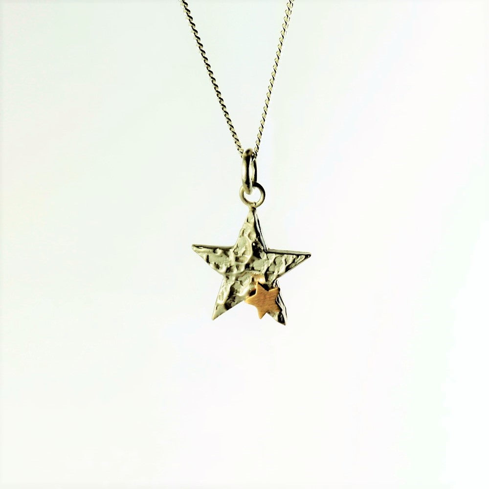 Luna Silver & Gold Star Necklace
