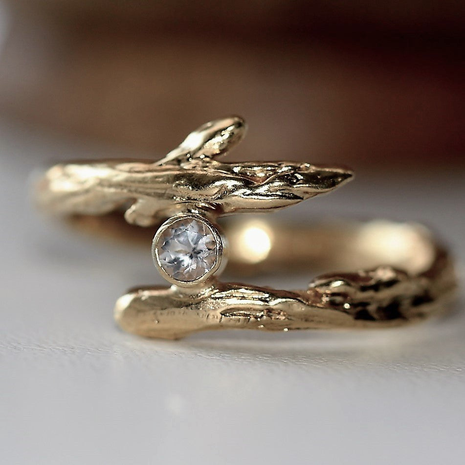 Topaz Twig Ring
