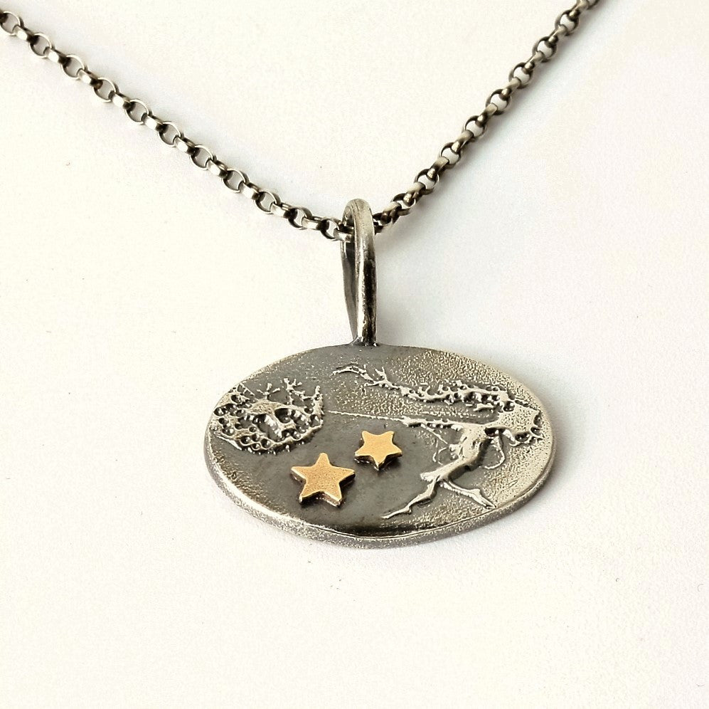 unusual fairy necklace Dancing with Dandelions a magical jewellery gift 